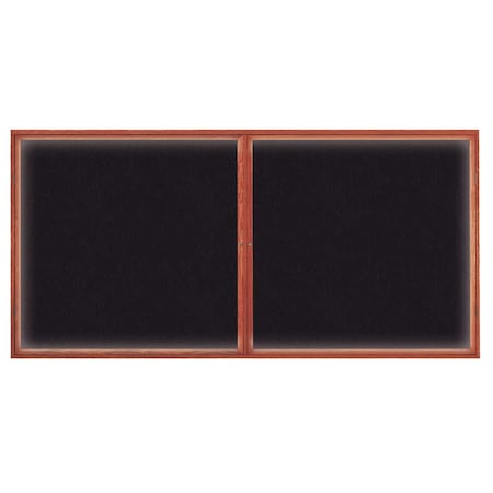 United Visual Products Open Faced Traditional Corkboard, 12x36" UV639A-BRONZE-BUFF
